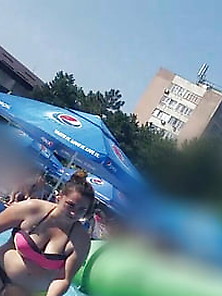 Spy Pool Bust Woman Romanian