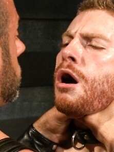 Bearded Dudes Leather Sucking