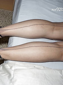 Grey Vintage Nylon Stockings