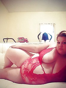 Bbw Red Nighty