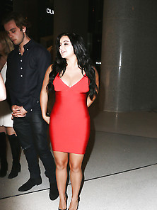 Ariel Winter In Sexy Red Dress