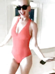 Katy Perry Social Media Bikini 7-10-17