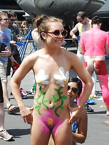 Bodypainting In Public