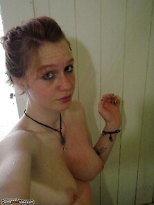 Teenage Redhead Camwhore Self Pics