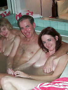 Liz And Rebecca Suck And Fuck Three Guys