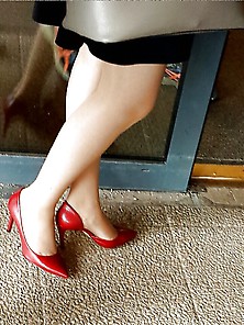 Candid Heels,  Nylon Feet