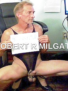 Robert Richard Milgate Exposed Wearing Tan Pantyhosr