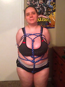 Exposed Fat Whore Michelle Bird In Bondage