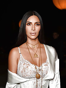 Kim Goes Braless In See Through