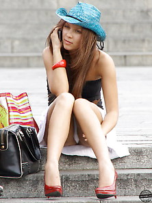 Upskirt Voyeur Public Girl Woman