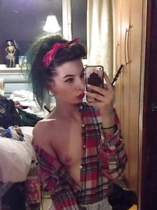 Tight Emo Slut Loves A Selfies