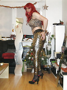 Sandralein33 Redhead In Leopard Outfit