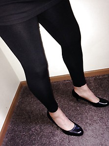 Black Heels And Leggings