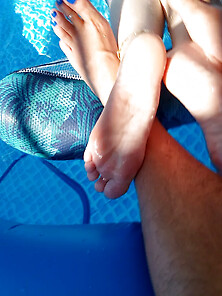Our Feet In The Pool