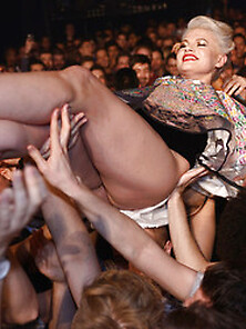 Alexa Goddard Crowd Surfing Upskirt