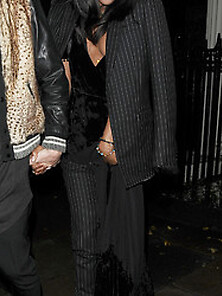 Naomi Campbell Nip Slip Leaving Madonna’s Party In Lon