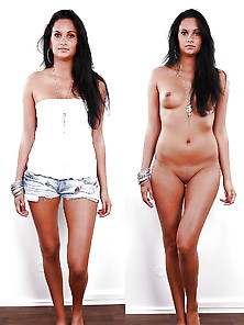 With Clothes - Without Clothes 39 Pretty Women