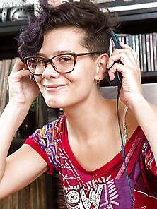 Young Science Geek With Curly Short Hair Isn't A Fan Of Shaved A