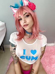 Kawai Teen Cosplayer Loves Cum