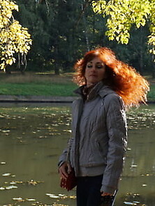 Autumn Light On Redhair