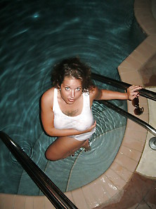Allie In The Pool