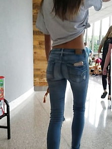 Cute Skinny Teen Ass Candid