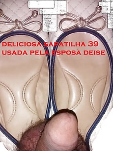 Sapatilhas 39 Brancas Usadas Pela Deliciosa Esposa Deise