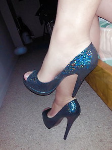 High Peep Toe Heels