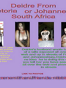 Deidre From Pretoria Or Johannesburg South Afica