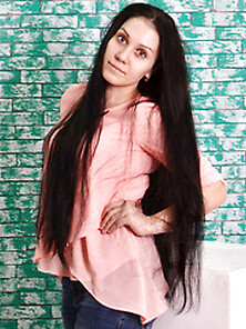 White Teen Black Hair