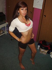 Hot Brunette Chick Teasing