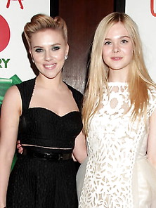 Scarlett Johansson Meets Elle Fanning