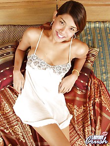 Ladyboy In Nightgown