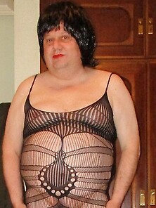 Slutty Chubby Crossdresser Cdshirila Teasing In Black Lingerie