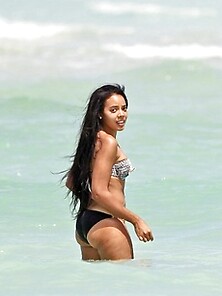 Angela Simmons Big Ass Bikini Candids