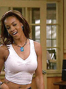 Vivica Fox Flashing Off Seriously Big Cleavage