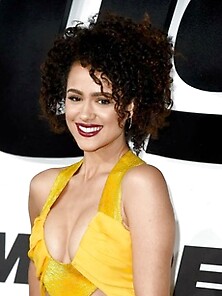 Gorgeous Nathalie Emmanuel Bares Cleavage