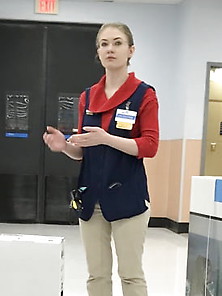 Cute Blonde At Walmart