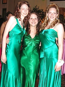 Babes In Satin & Silk Dresses