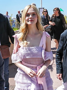 Elle Fanning O&a In Cannes