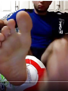 Straight Football Player Feet - 3