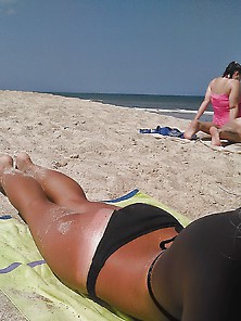 Ass And Feet Pt17 Tanned Blond Beach Feet