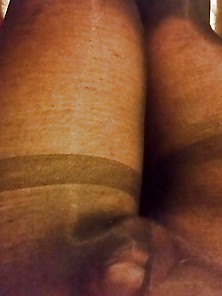 Loving My Pantyhose Cock