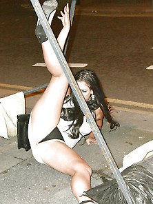 Chloe Ferry Upskirt Lesbian Kiss In The Street - Aug2016