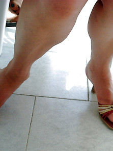 Wife's Feet In Mules