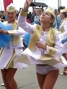 Upskirt Teen Majorettes 4