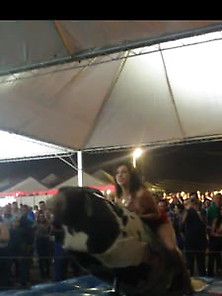 Mechanical Bull Upskirt Thong Big Ass Thick Thighs