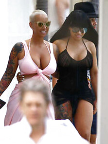 Blac Chyna See Through To Pierced Nipples And Thong